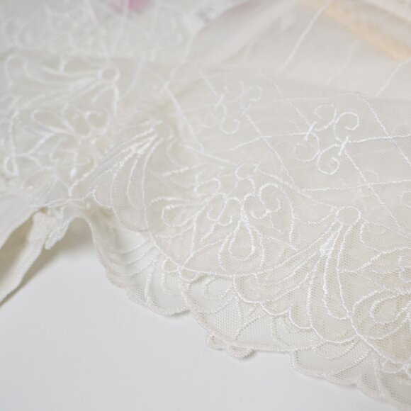 Chantelle Passionata Lace Panty White Cheeky Embroidered Made in France - Picture 8 of 9